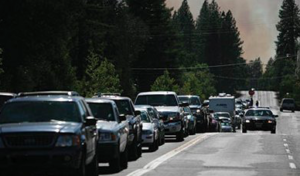 evacuation stock photo