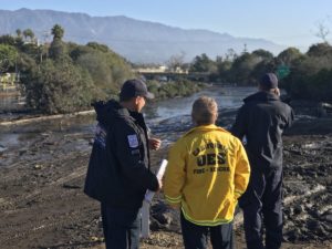 Debris Flow from Mudslide in So Cal