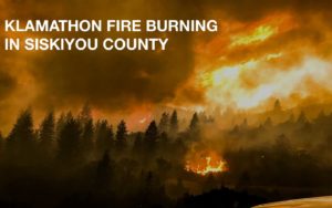 Klamathon Fire burning in Siskiyou County
