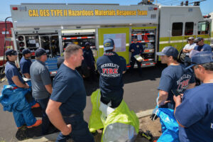Hazmat Teams Respond to Simulated Chlorine Leak
