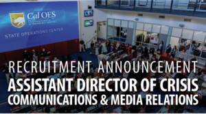 Recruitment Announcement Assistant Director of CrisisCommunications & Media Relations