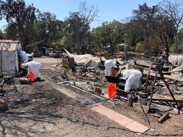 Removing hazardous material from Lake County