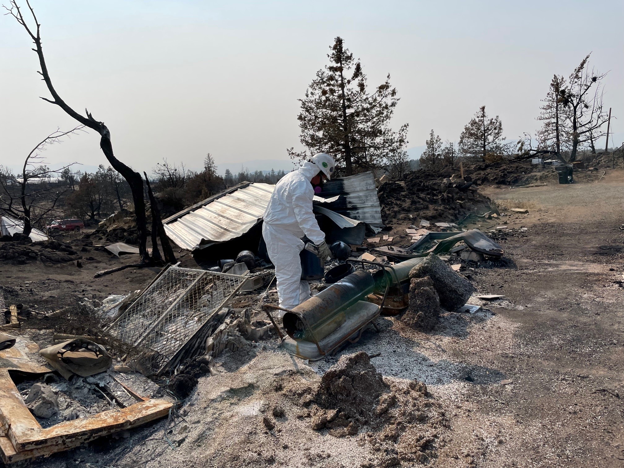 HazMat crews removing household hazardous waste