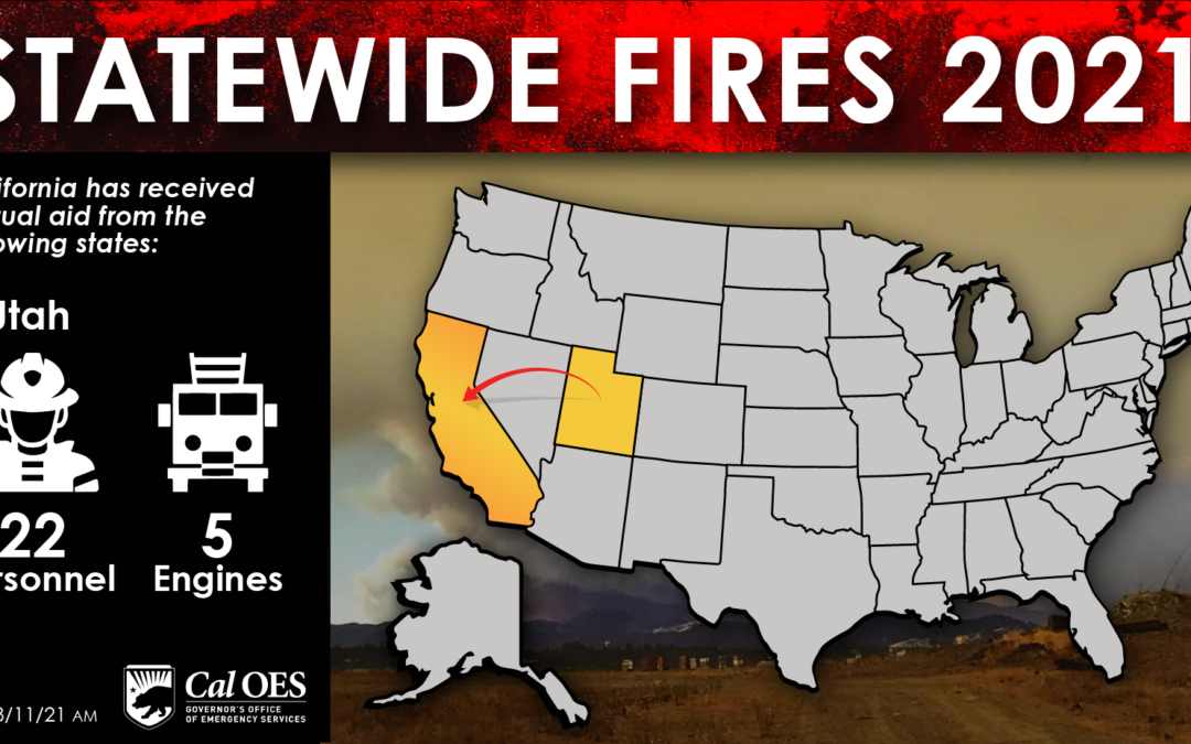 Out-of-State Resources Arrive to California to Help Battle Ongoing Wildfires (UPDATED)