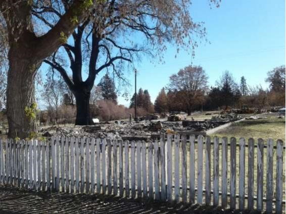 Fire destruction in Janesville