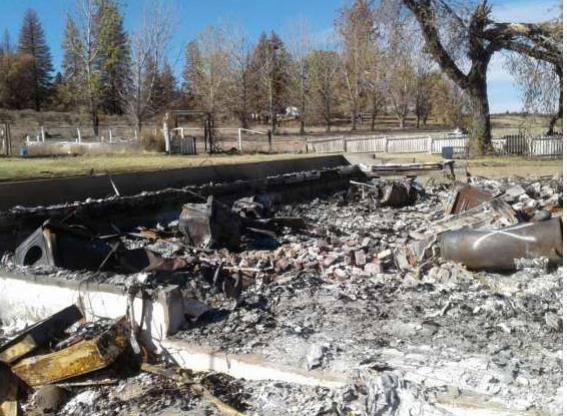 Fire destruction in Janesville