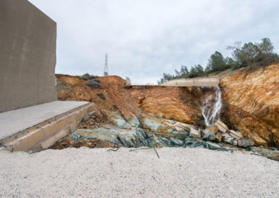 Work and assessment continues on the damaged Oroville Dam main spillway in Oroville, California, March 3, 2017