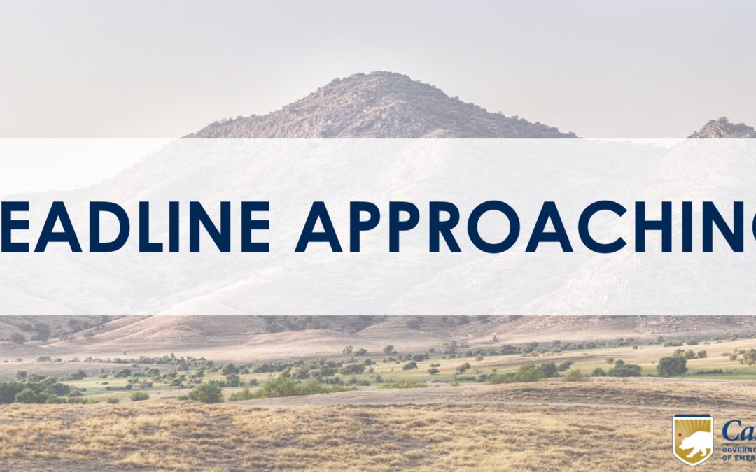 Federal Disaster Assistance Deadline Fast Approaching