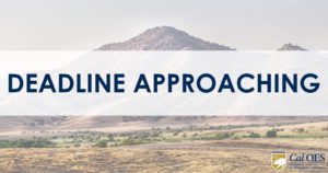 Deadline Approaching