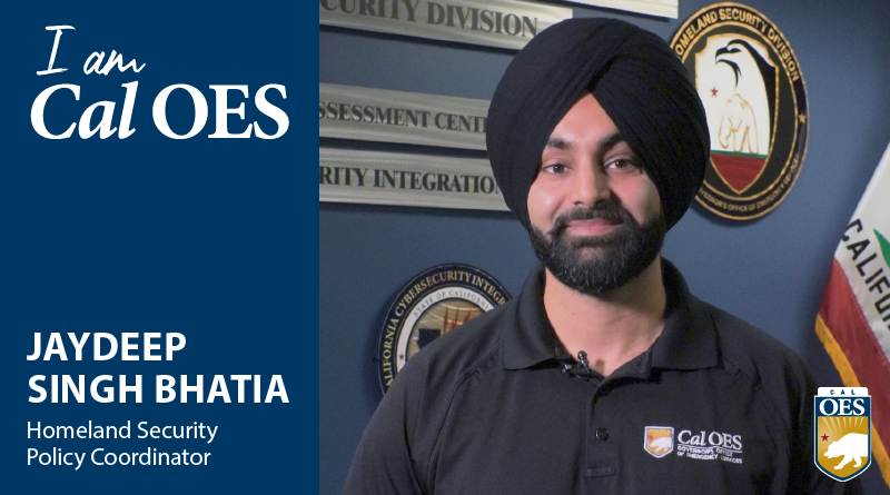 Shining a Spotlight on Staff – I am Cal OES Video Series – Jaydeep Singh Bhatia