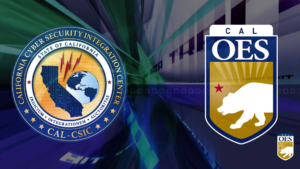 seals of the California Cybersecurity Integration Center and Cal O E S logo with bear and star.