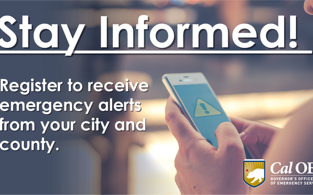 Be prepared: Sign up for Emergency Alerts