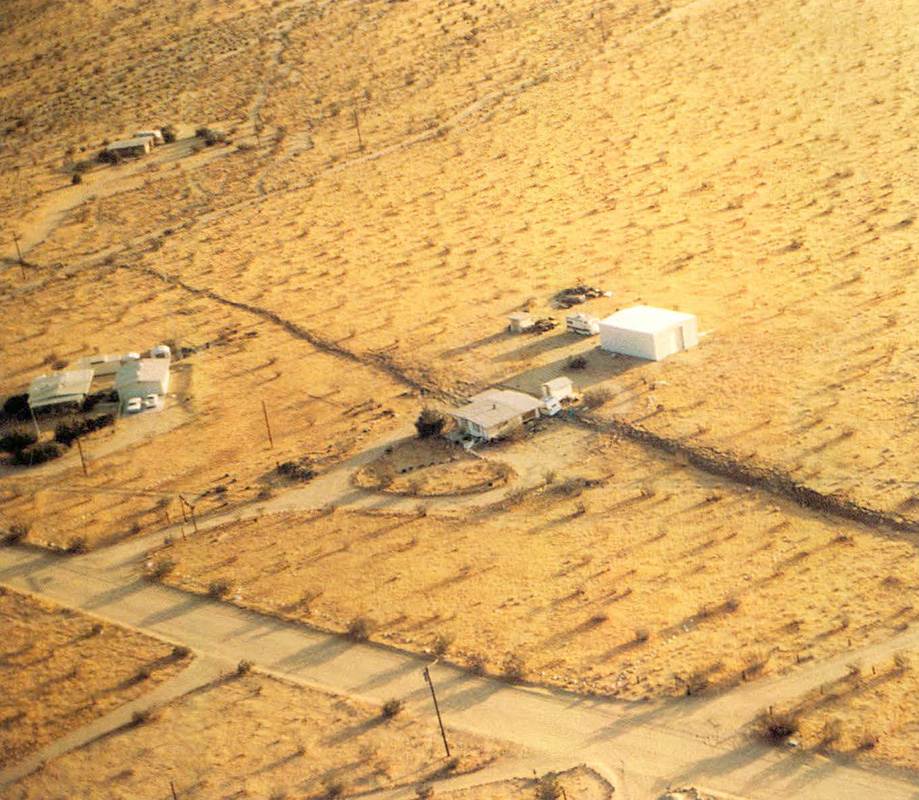 Crack in the ground from an earthquake