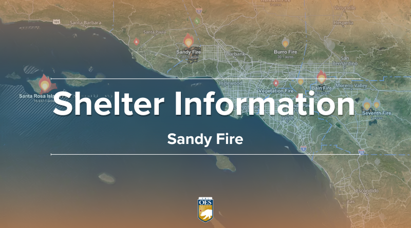 Shelters Available for Communities Impacted by the Sandy Fire