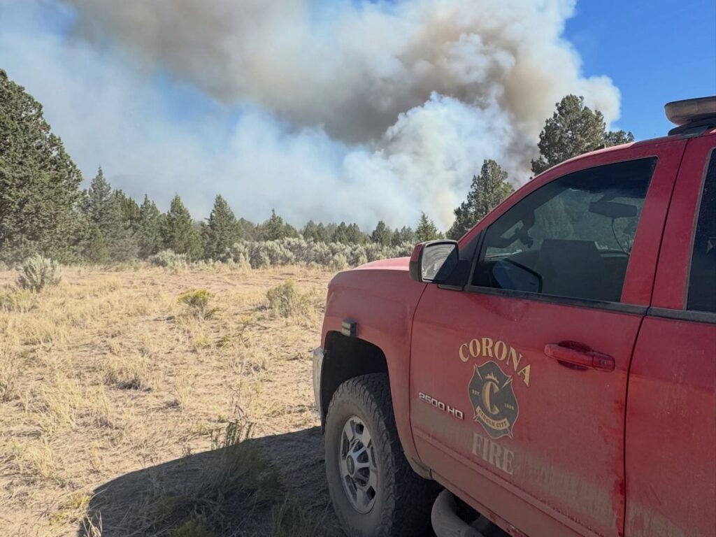 fire engine at grasshopper fire